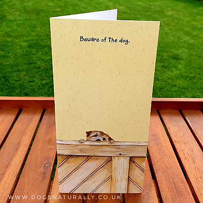 Gate Fun Dog Lover Card